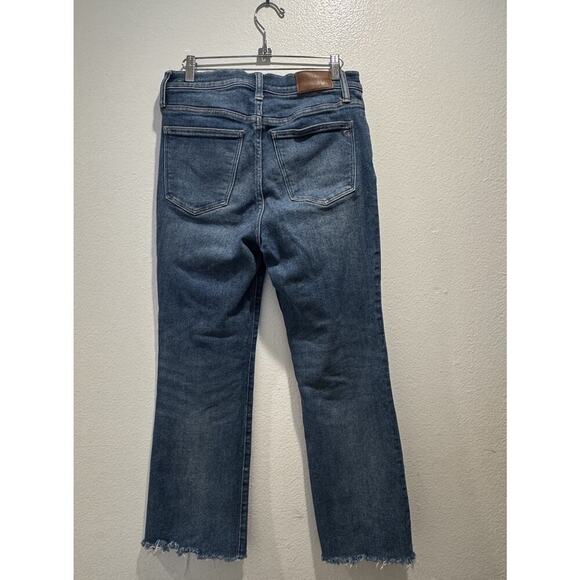 Madewell Womens Jeans Size 29 Cali Demi Boot Denim Jeans Stretch Frayed Hem READ - Picture 3 of 9